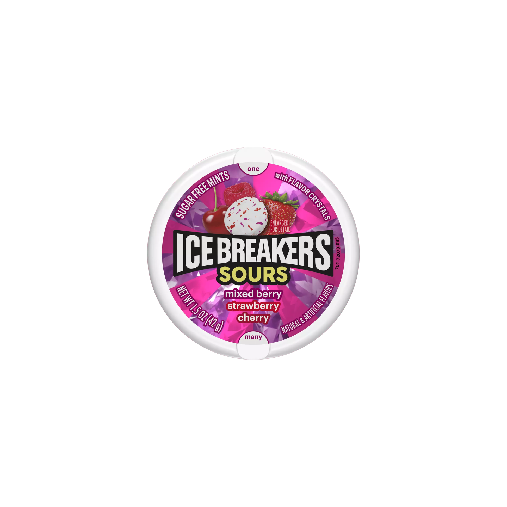 Ice Breakers Sours Mixed Berry Strawberry & Cherry 1.5 Oz
