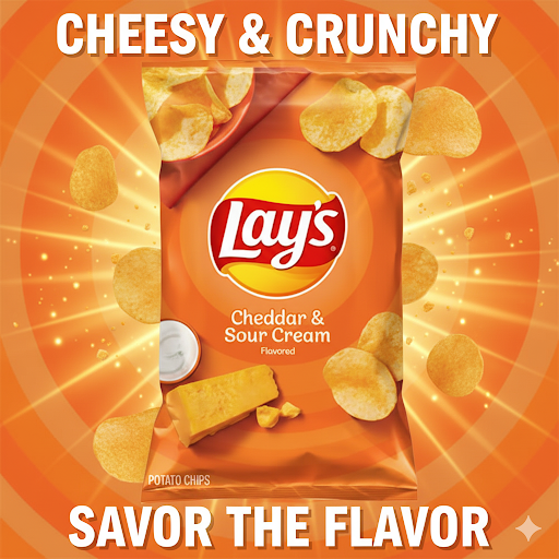 Lays Cheddar and Sour Cream 6.5 oz