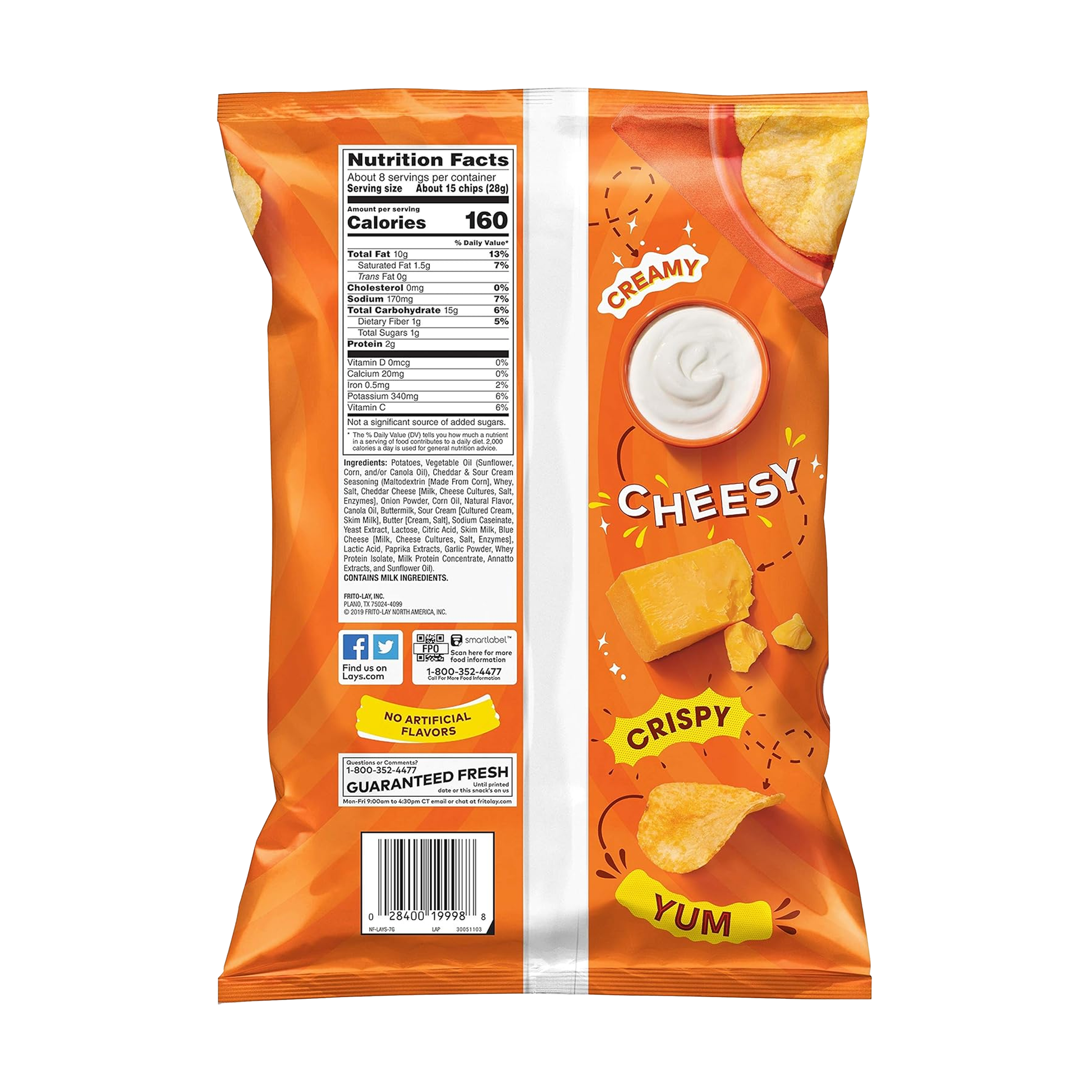 Lays Cheddar and Sour Cream 6.5 oz