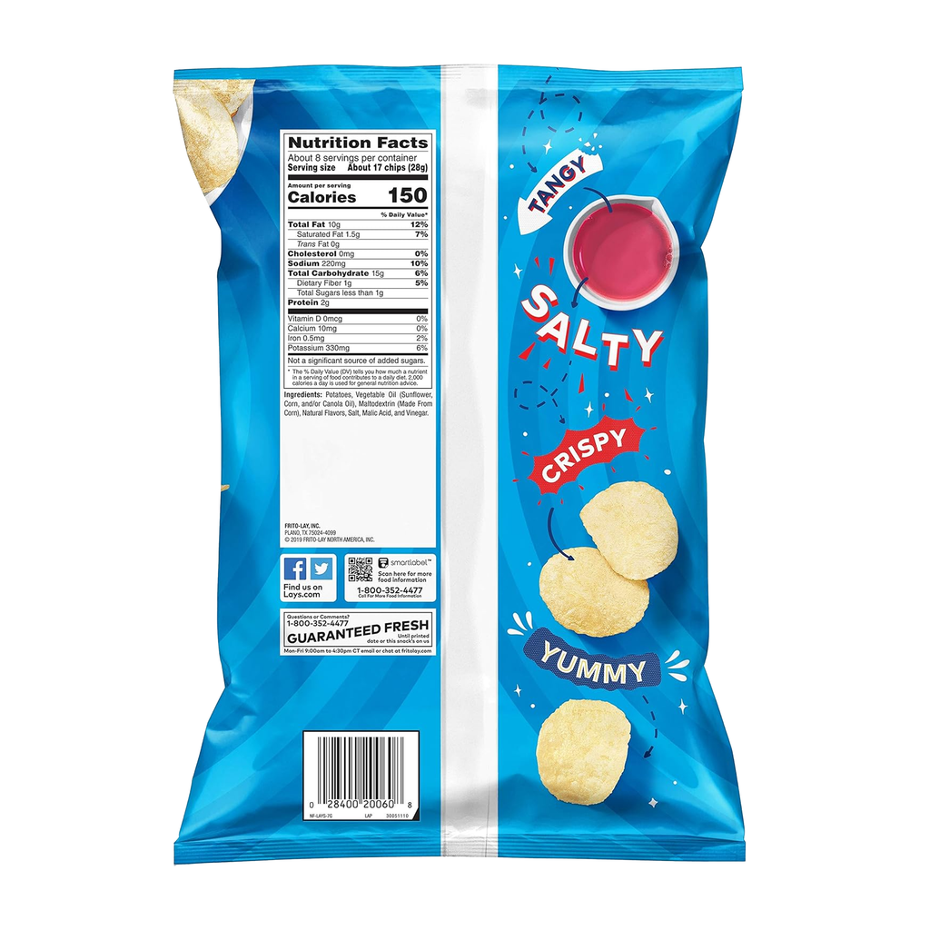 Lays Salt & Vinegar 6.5 oz
