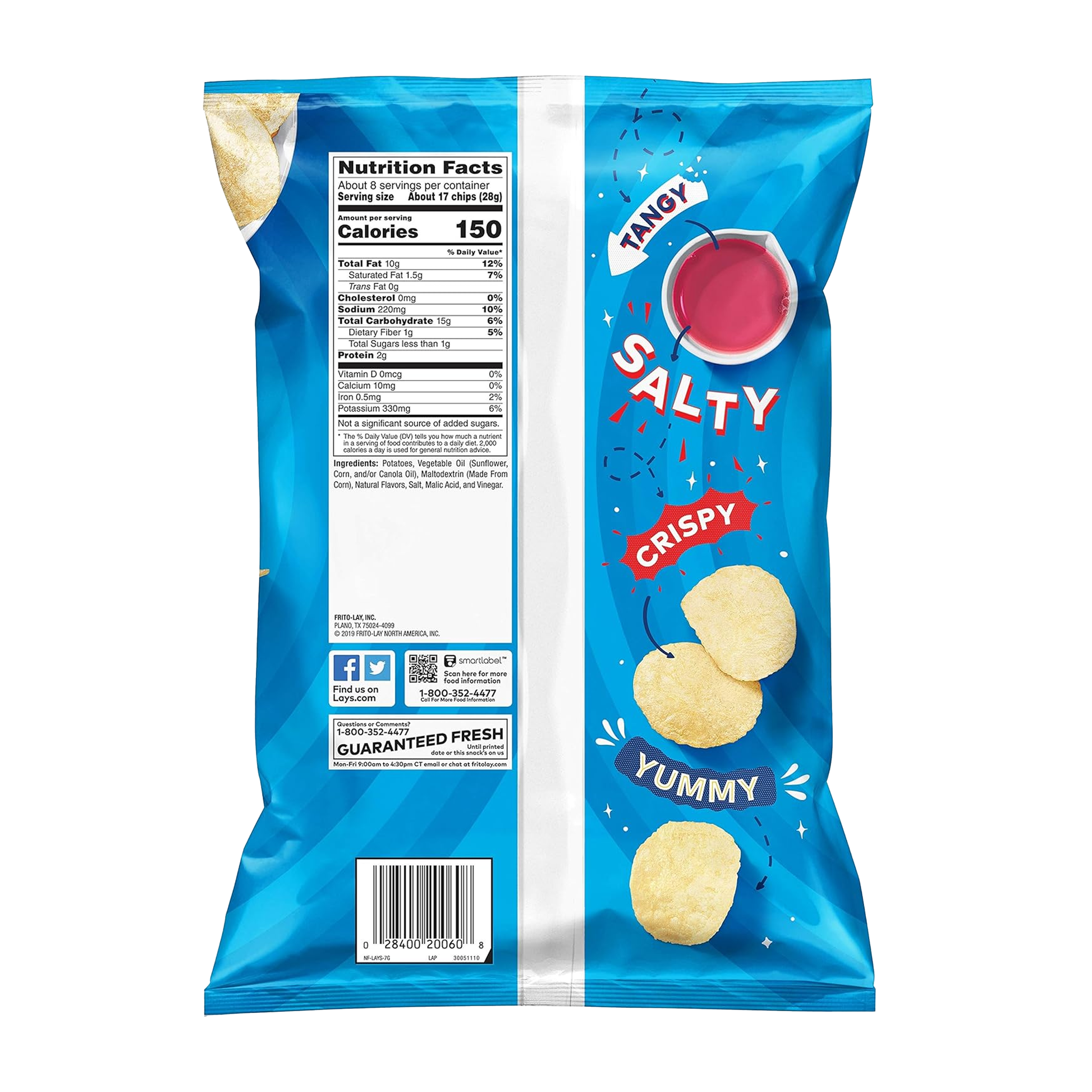 Lays Salt & Vinegar 6.5 oz
