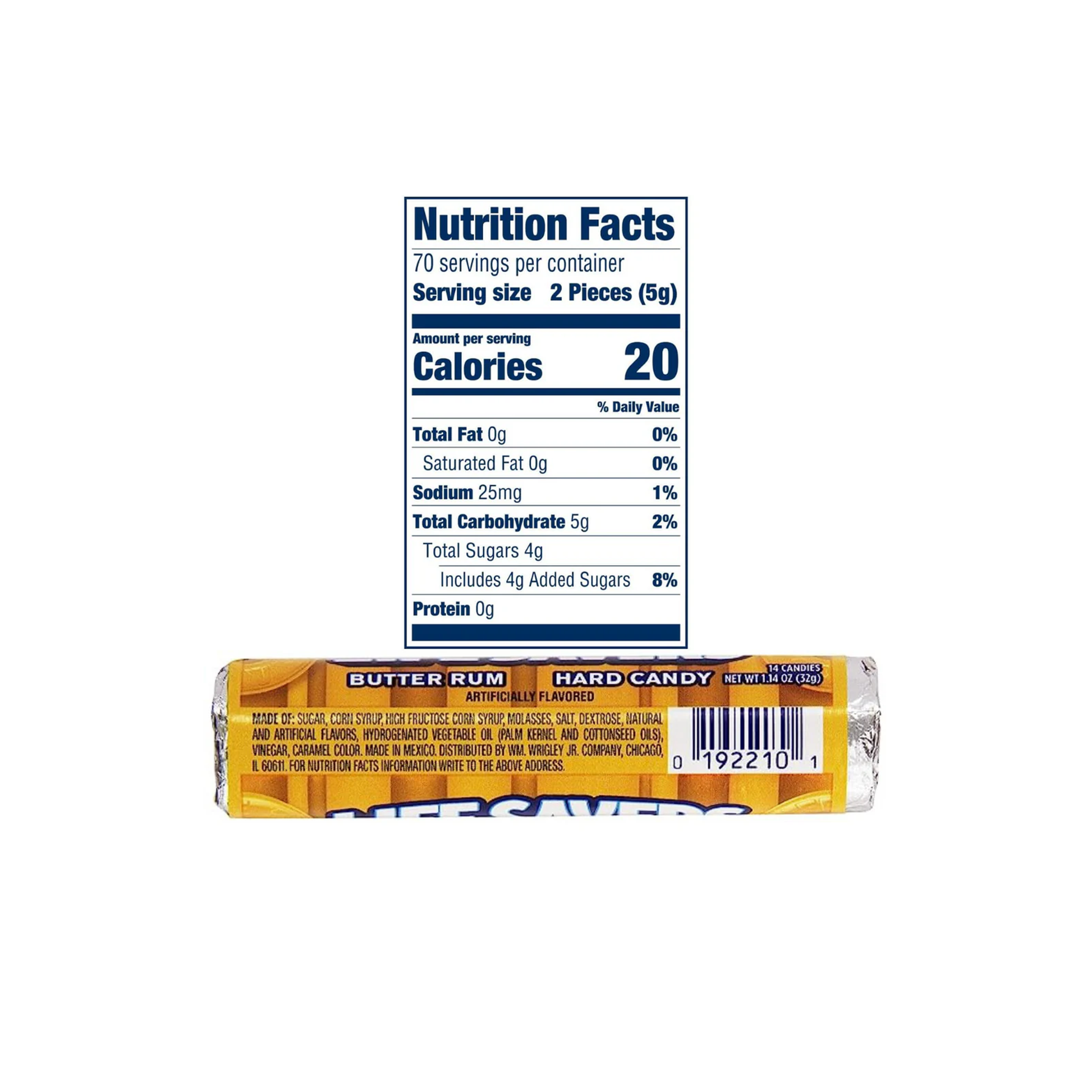Life Savers Butter Rum 1.14 Oz
