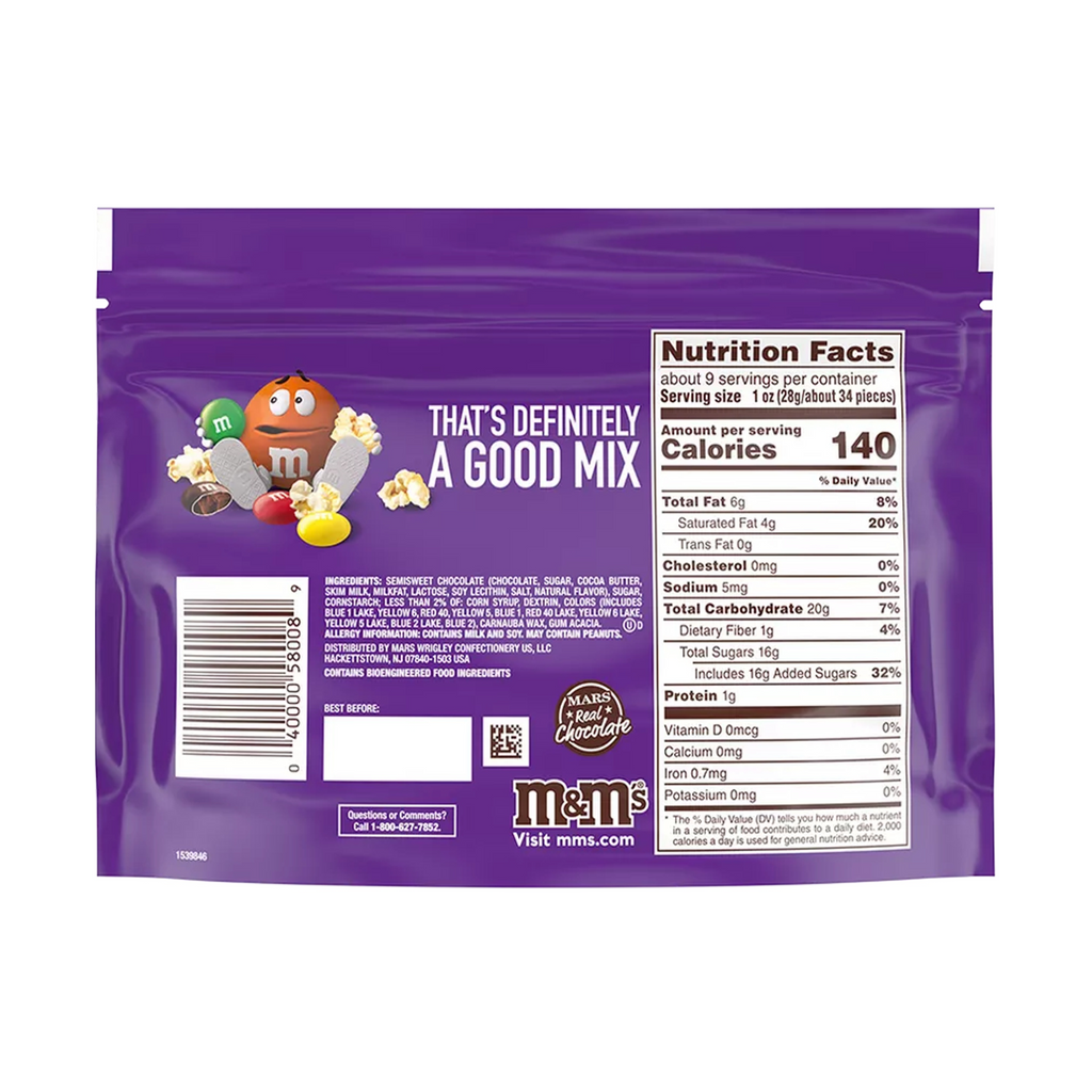 M&M Dark Chocolate Peanut 10.1 oz