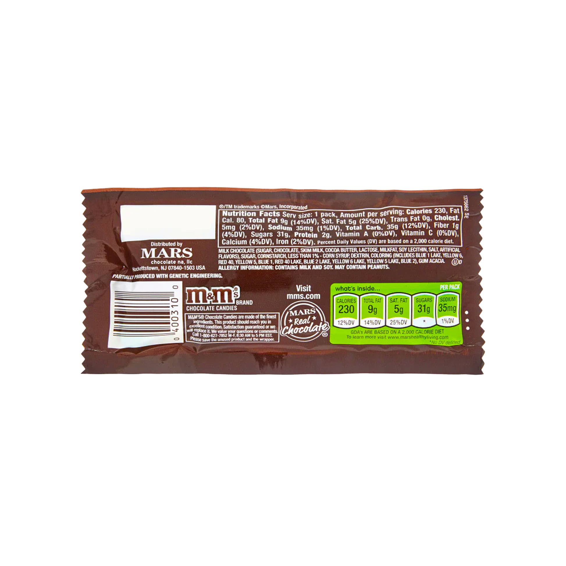 M&M Milk Chocolate 1.69 oz