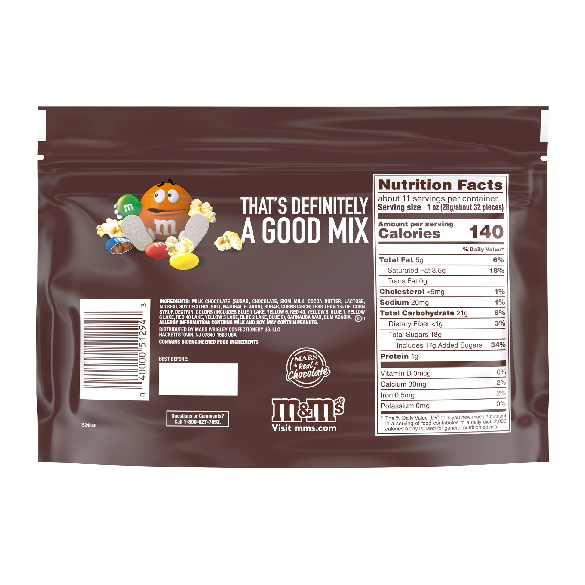M&M Milk Chocolate 10.7 oz