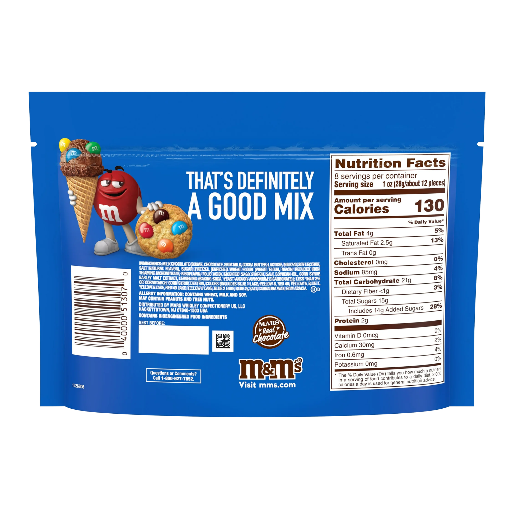 M&M Pretzel Sharing Size