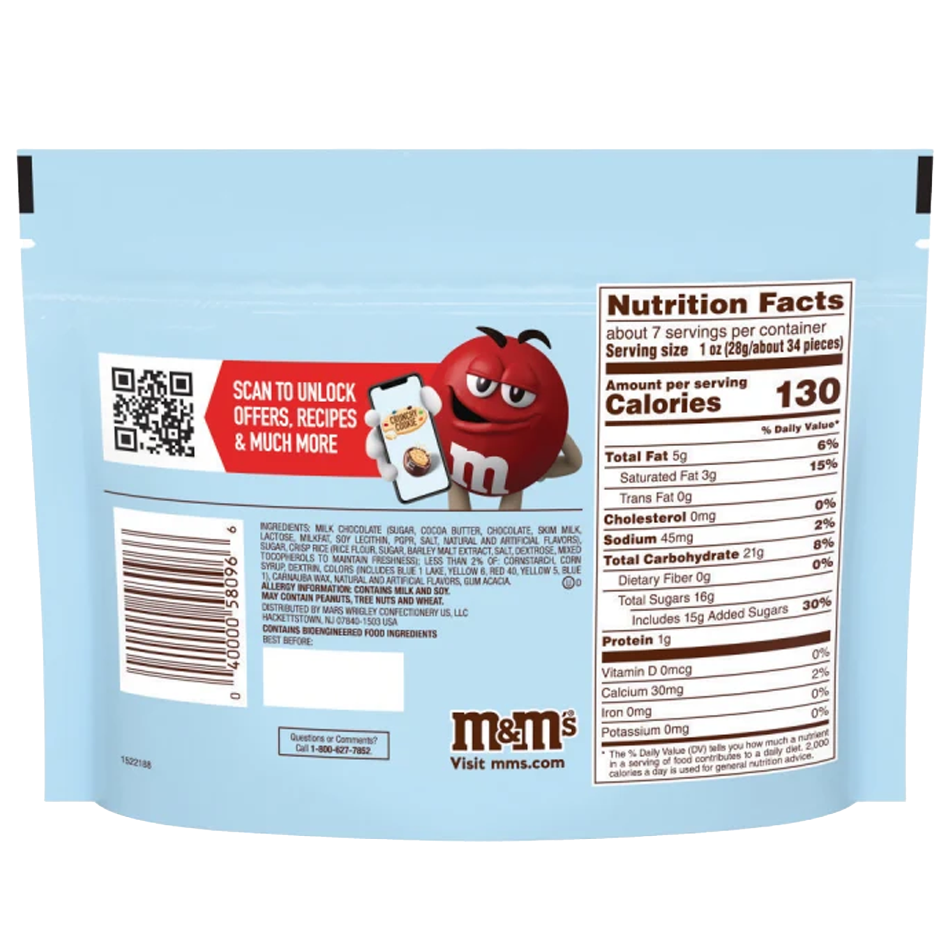 M&M Crunchy Cookie 7.4 oz