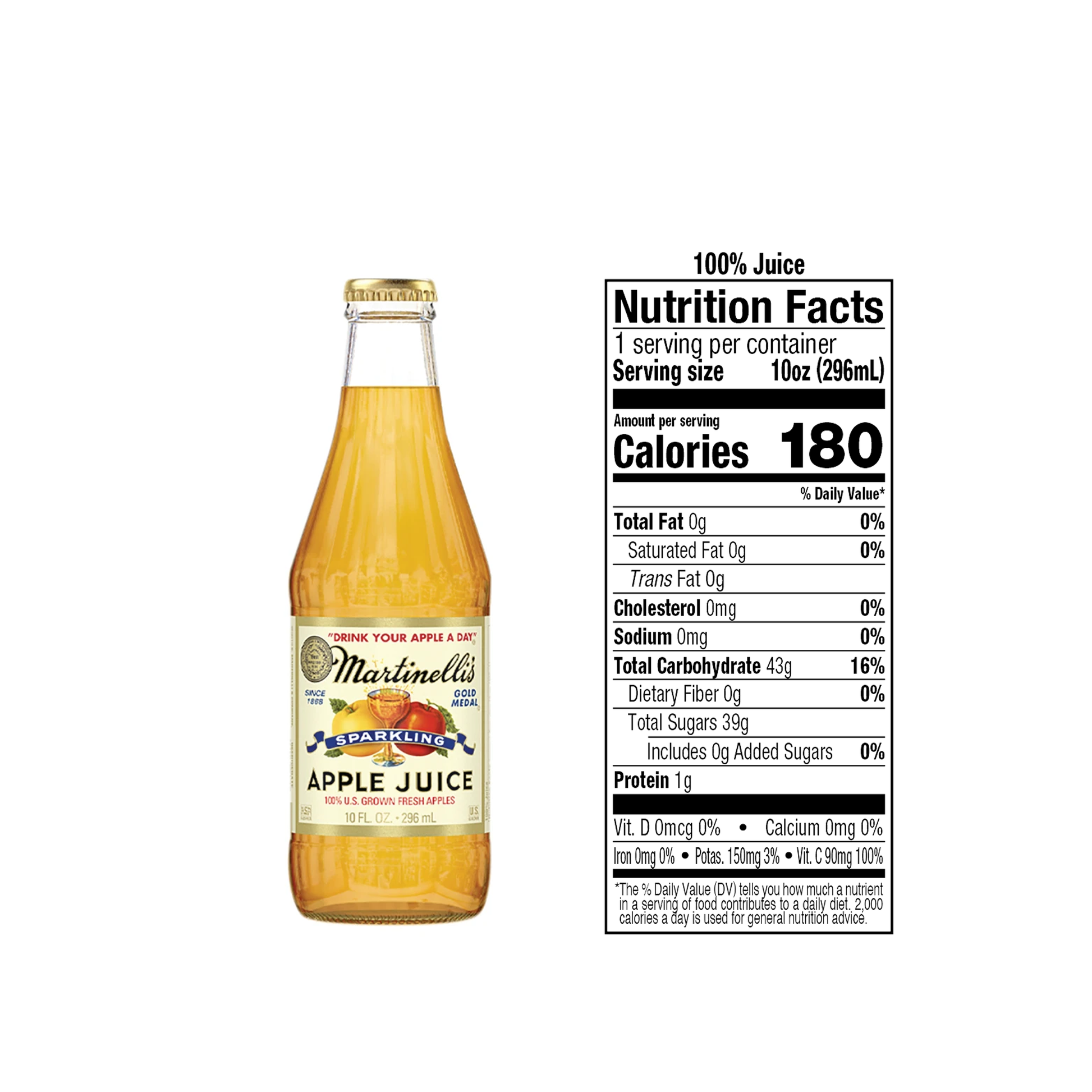 Martinelli's Sparkling Apple Juice 10 fl oz