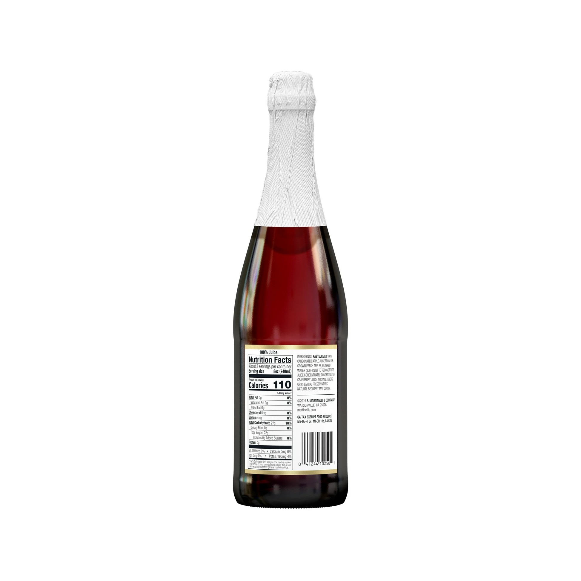 Martinelli's Sparkling Apple-Cranberry 25.4 fl oz