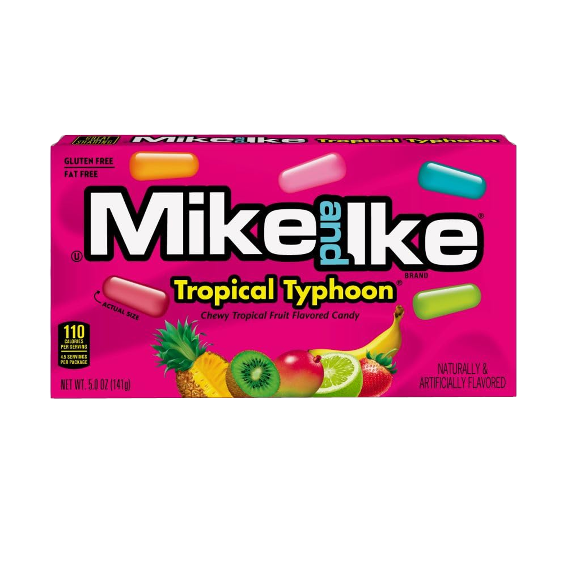 Mike & Ike Fruit Candy Tropical Typhoon 5 oz