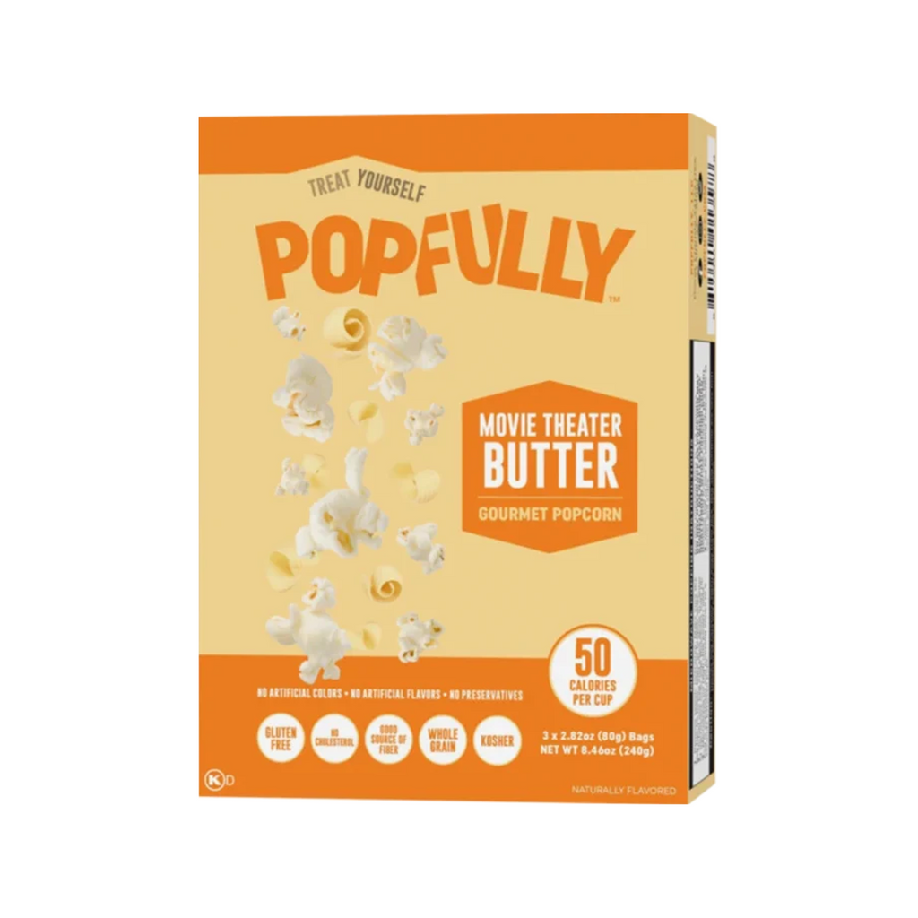 Popfully Gourmet Popcorn Movie Theather Butter 8.46 oz - box