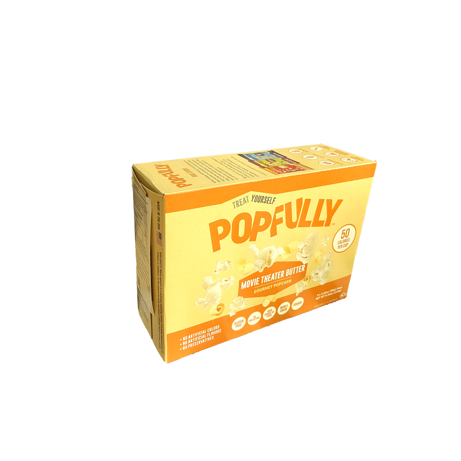 Popfully Gourmet Popcorn Movie Theather Butter 8.46 oz - box