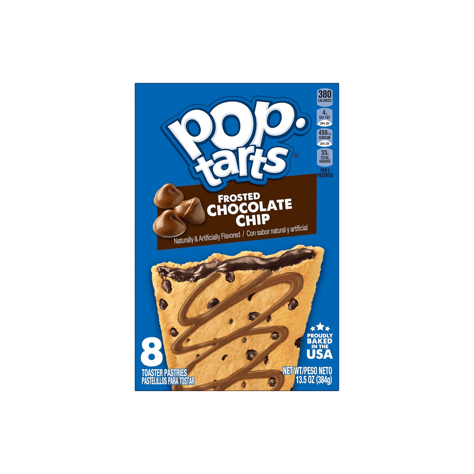 Kelloggs Pop Tarts Frosted Chocolate Chip 8 ct, 13.5 oz