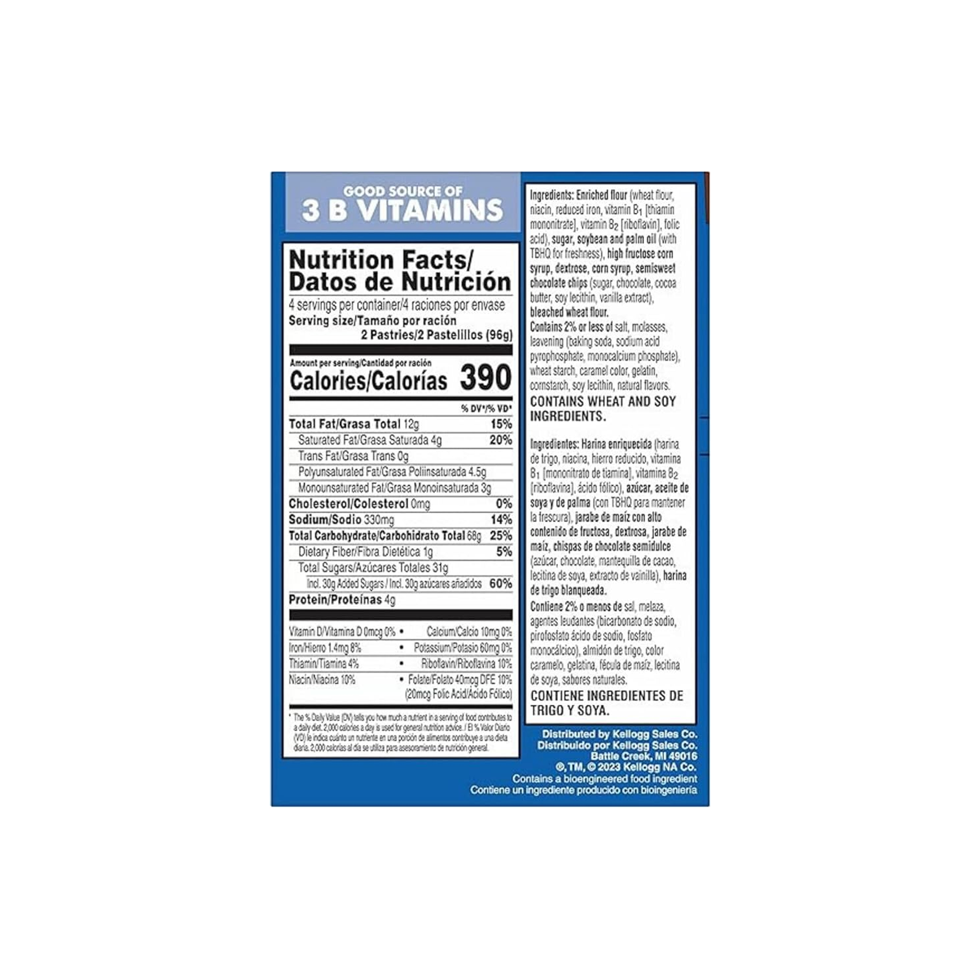Kelloggs Pop Tarts Frosted Chocolate Chip 8 ct, 13.5 oz