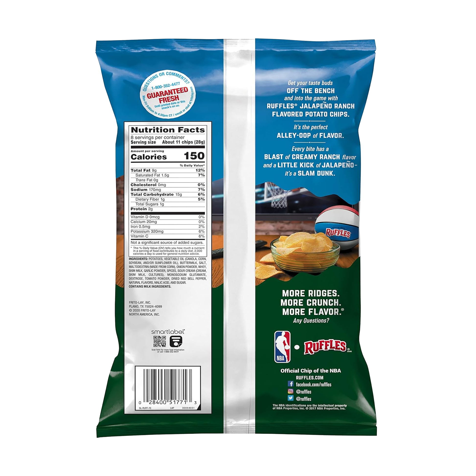 Ruffles Jalapeno Ranch 6.5 oz