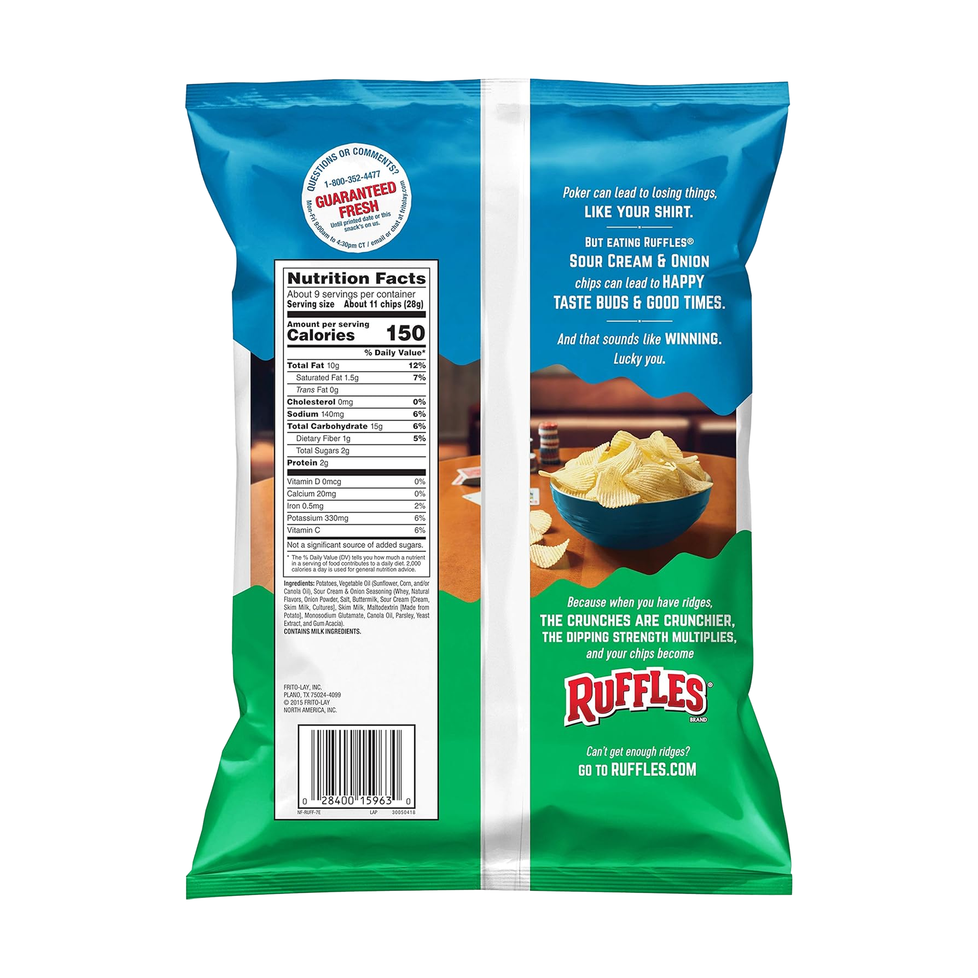 Ruffles Sour Cream & Onion 6.5 oz