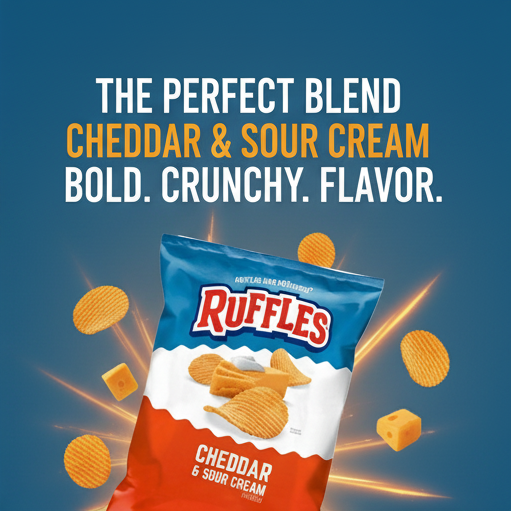 Ruffles Sour Cream & Cheddar 6.5 oz