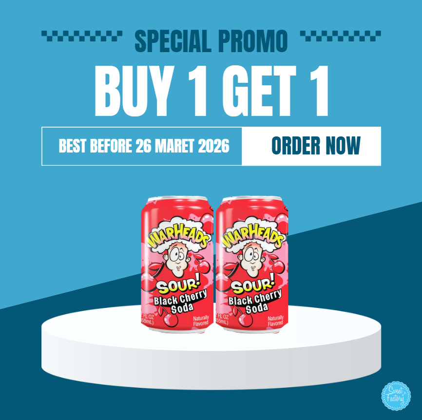 Warheads Soda Black Cherry 12 Oz