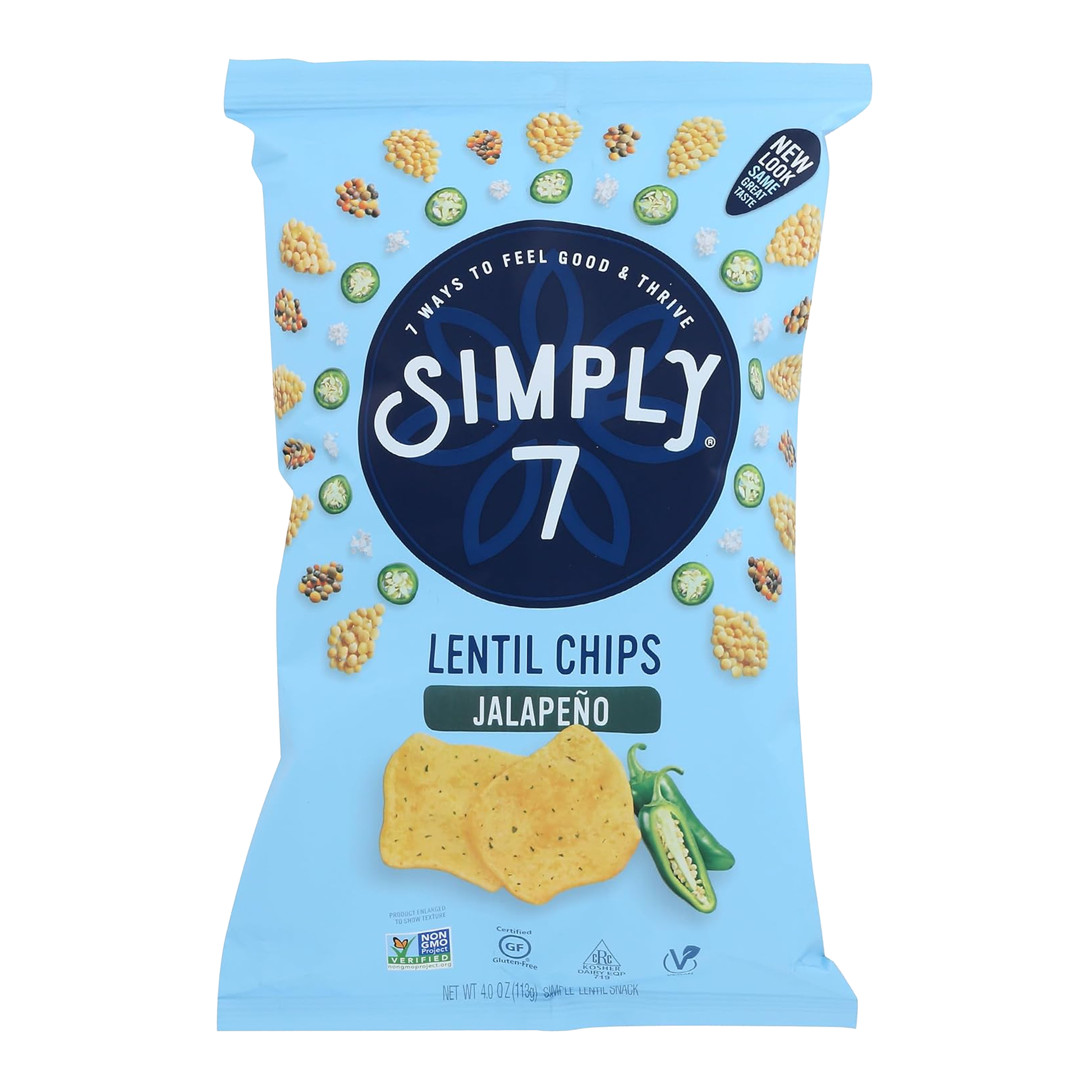 Simply 7 Chips Lentil Jalapeno 3.65 oz