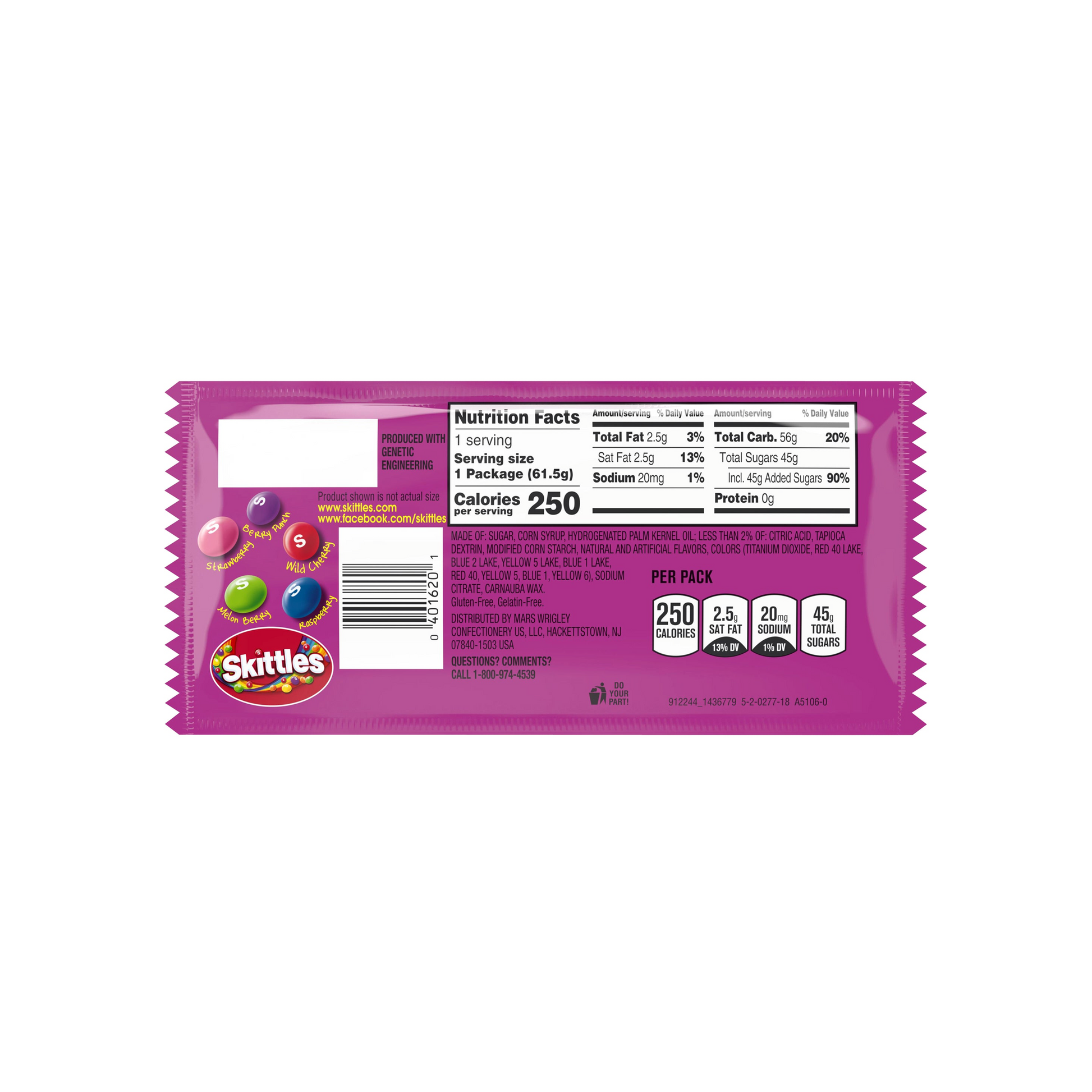 Skittles Wild Berry 2.17 Oz
