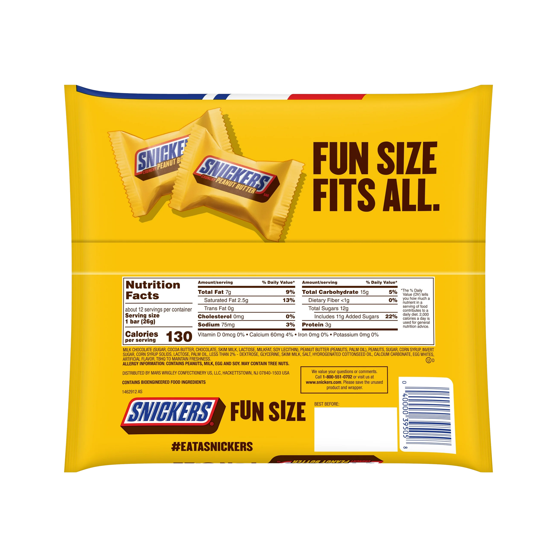 Snickers Peanut Butter Squared 11.5 oz