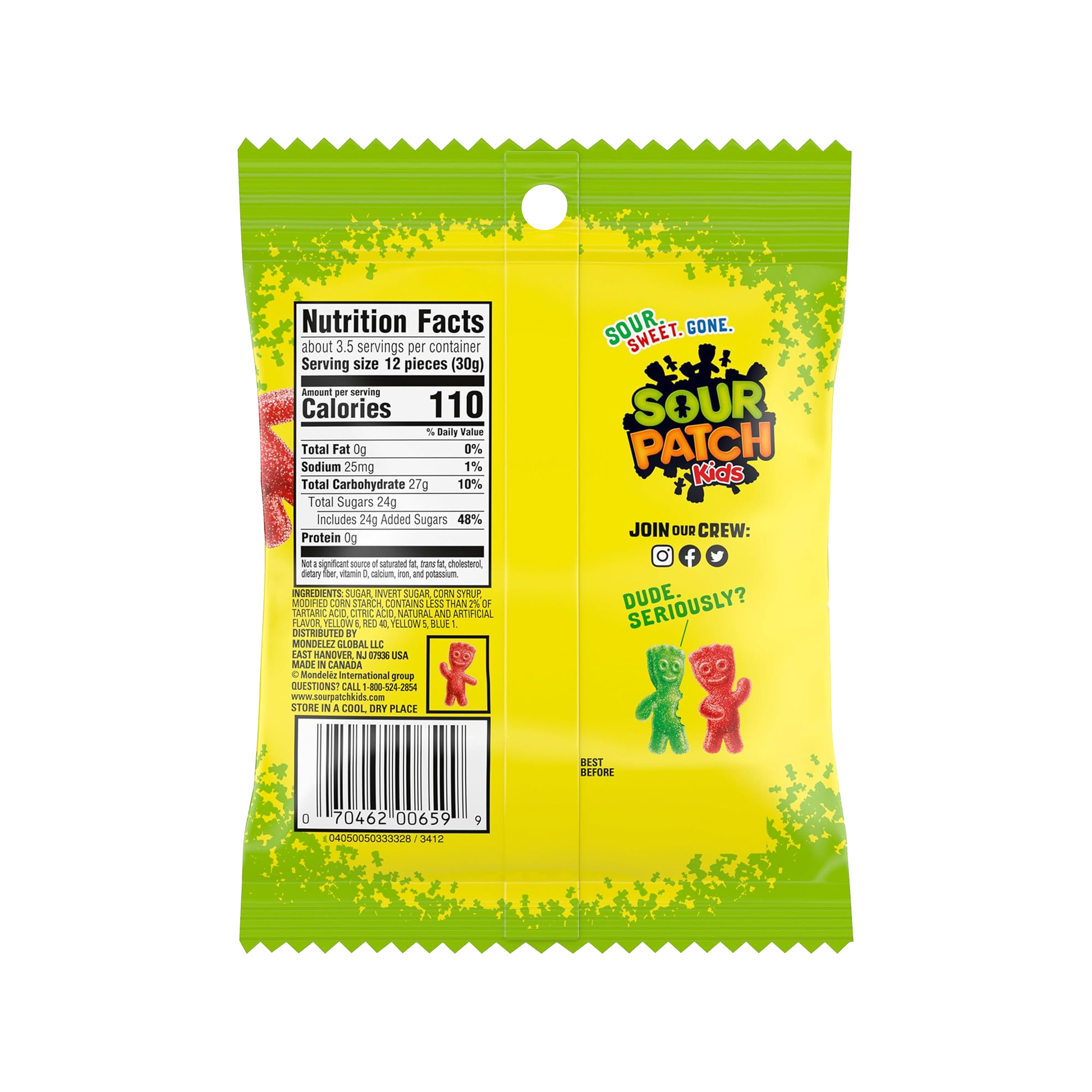 Sour Patch Kids 3.6 oz - Bag