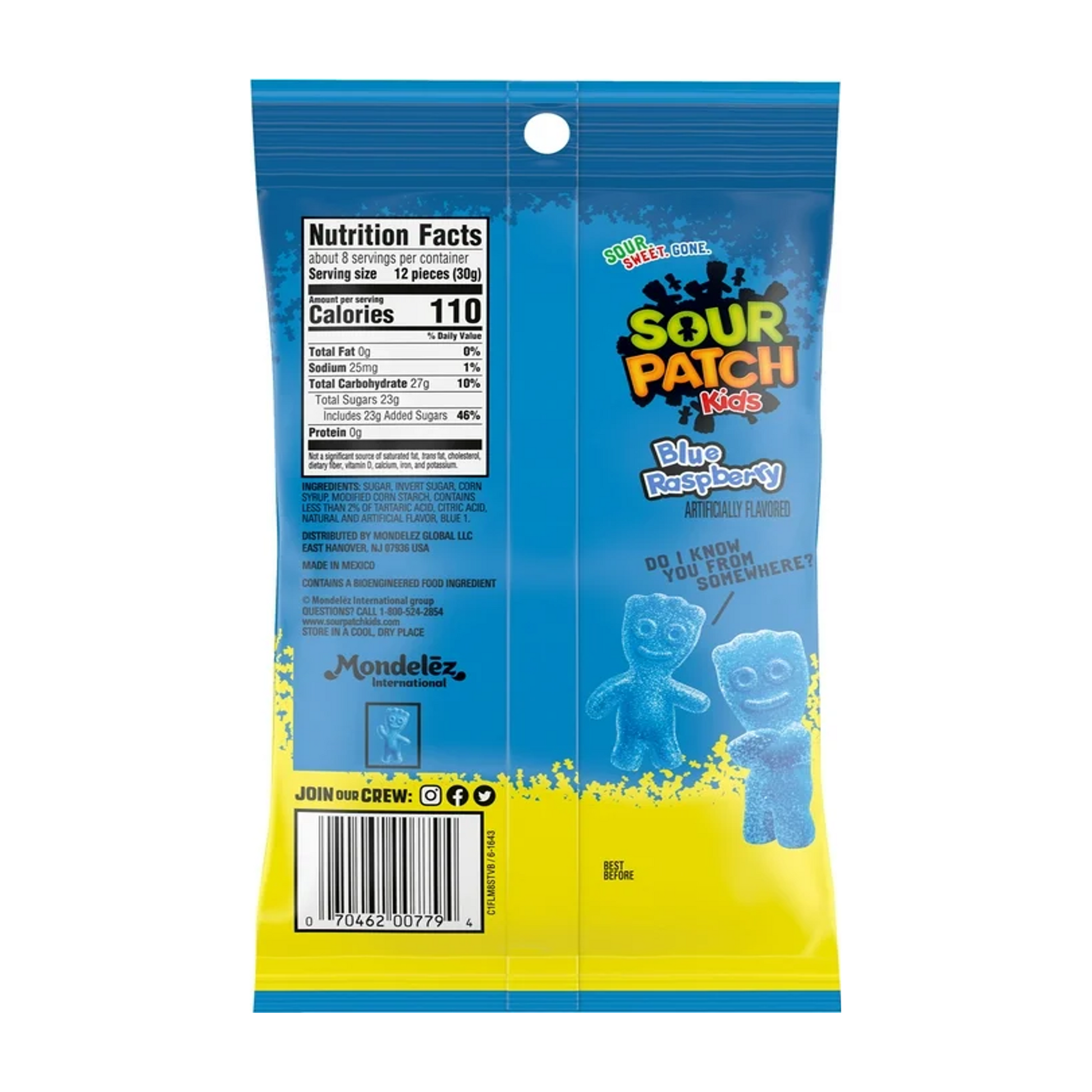 Sour Patch Kids Bluerasberry 8 oz