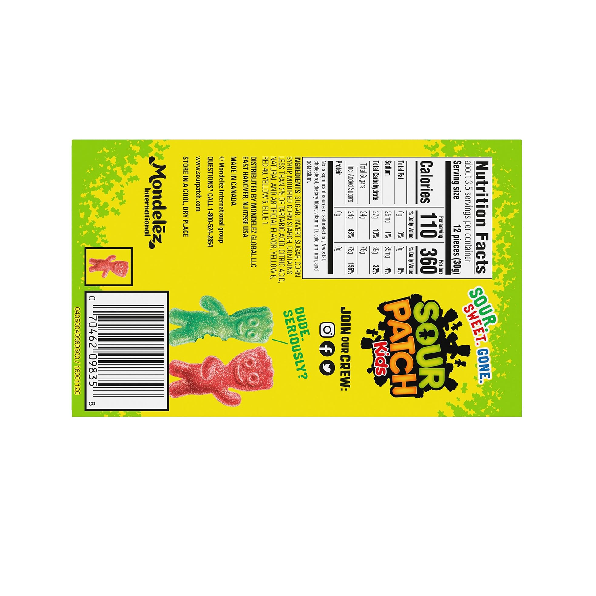 Sour Patch Kids 3.5 oz