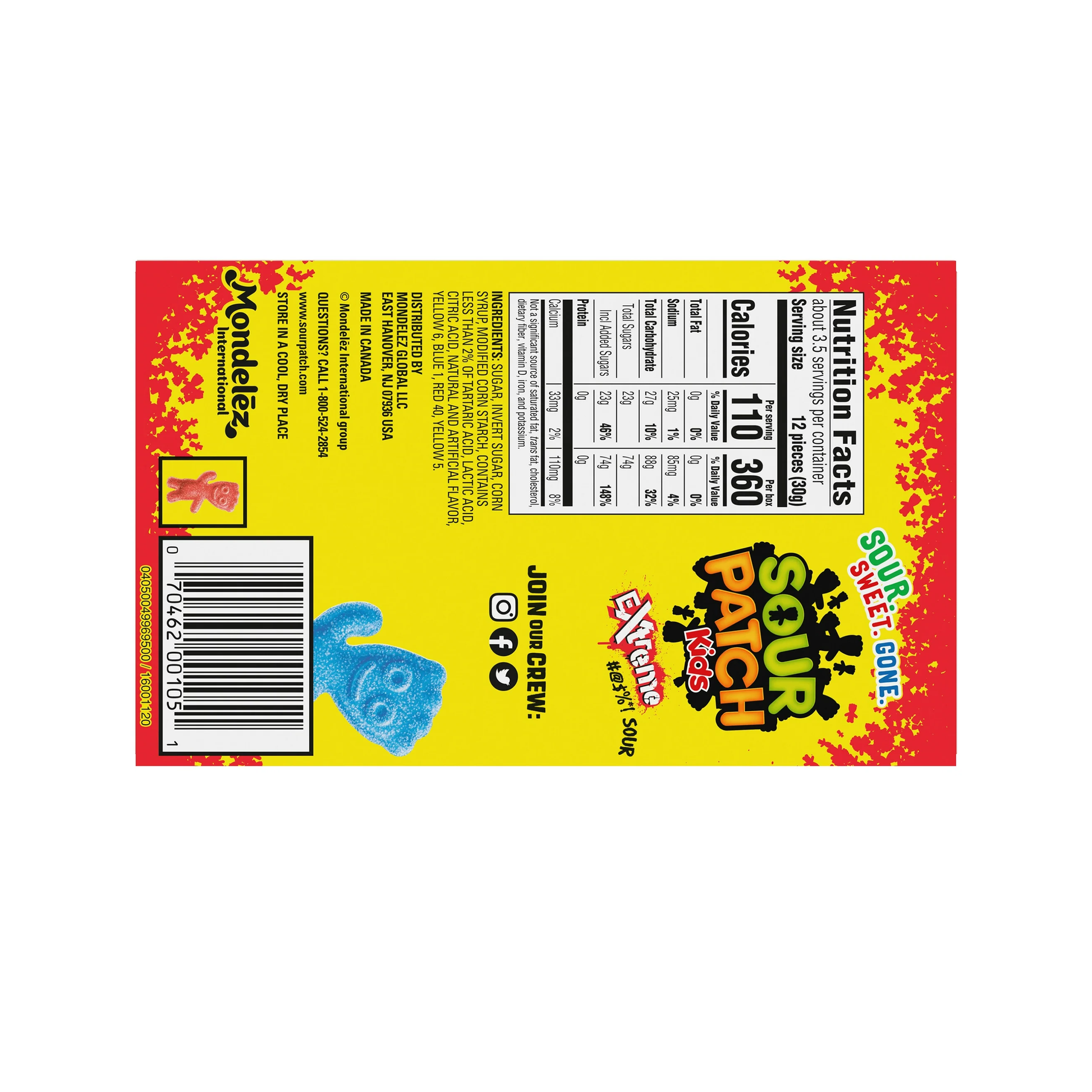 Sour Patch Kids Extreme 3.5 Oz