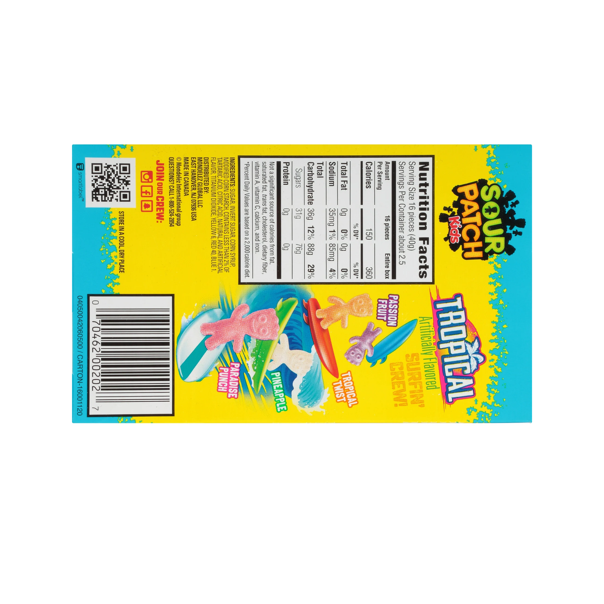 Sour Patch Kids Tropical 3.5 Oz