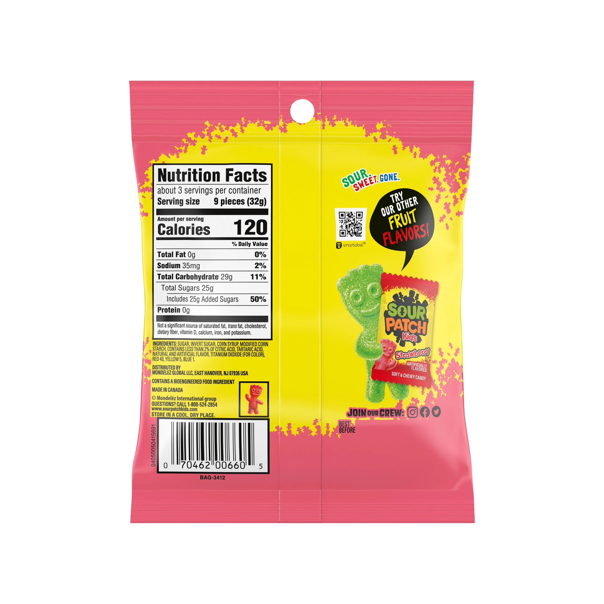 Sour Patch Watermelon 3.6 Oz