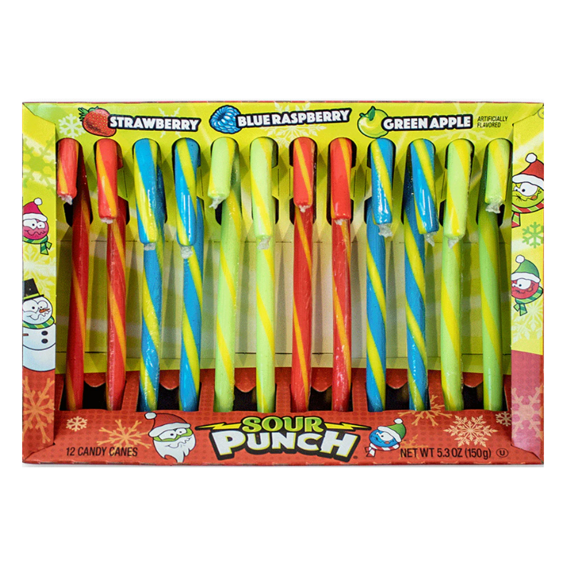 Spangler Candy Canes - Sour Punch 5.3 Oz