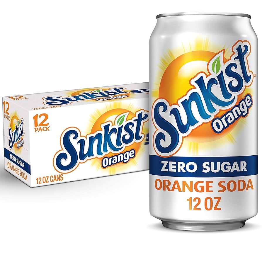 Sunkist Orange Zero Sugar 1 BOX