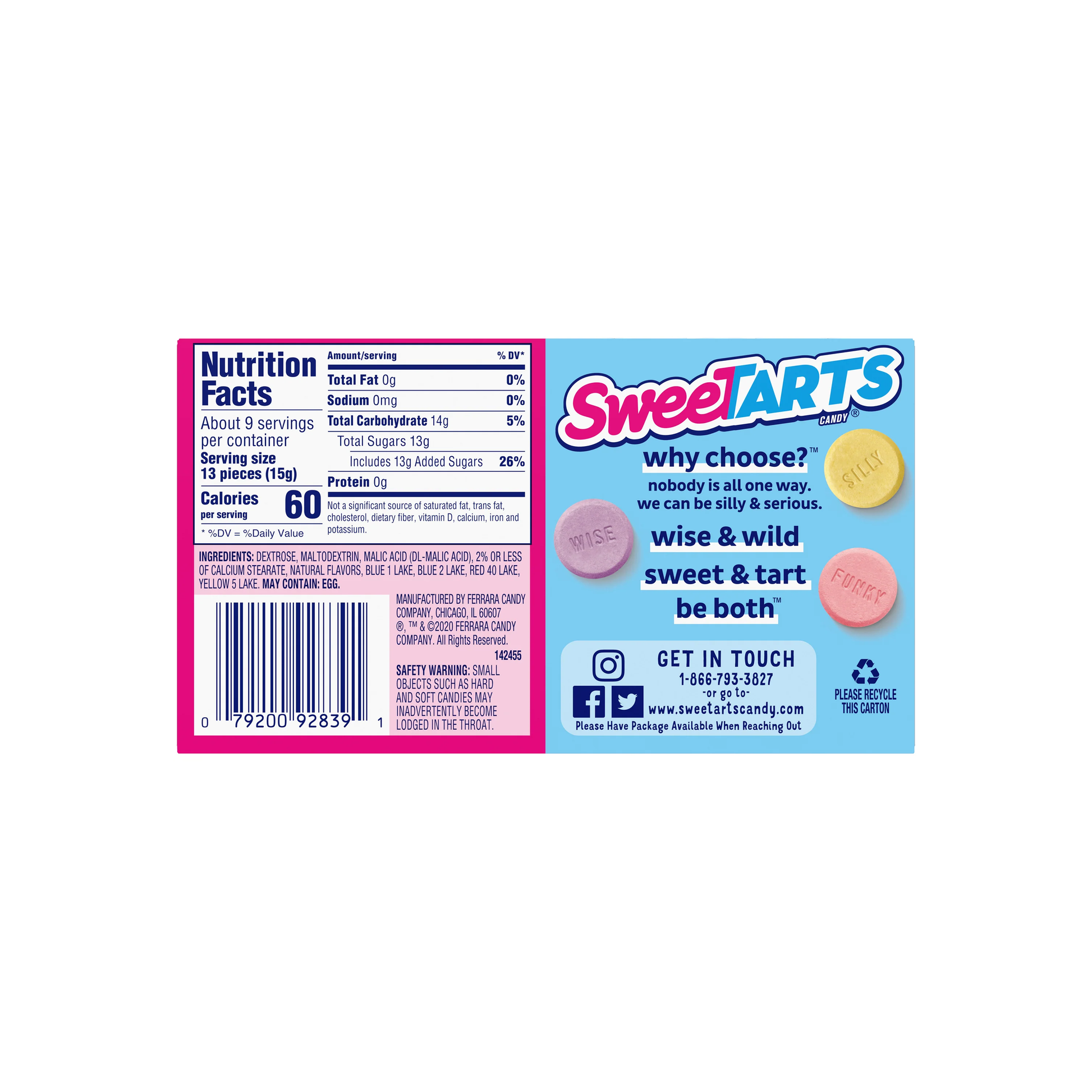 SweetTarts Original Candy Box 5 oz