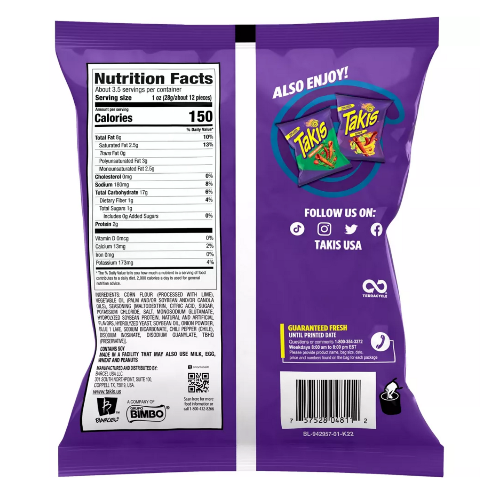 Takis Blue Heat 3.25 oz