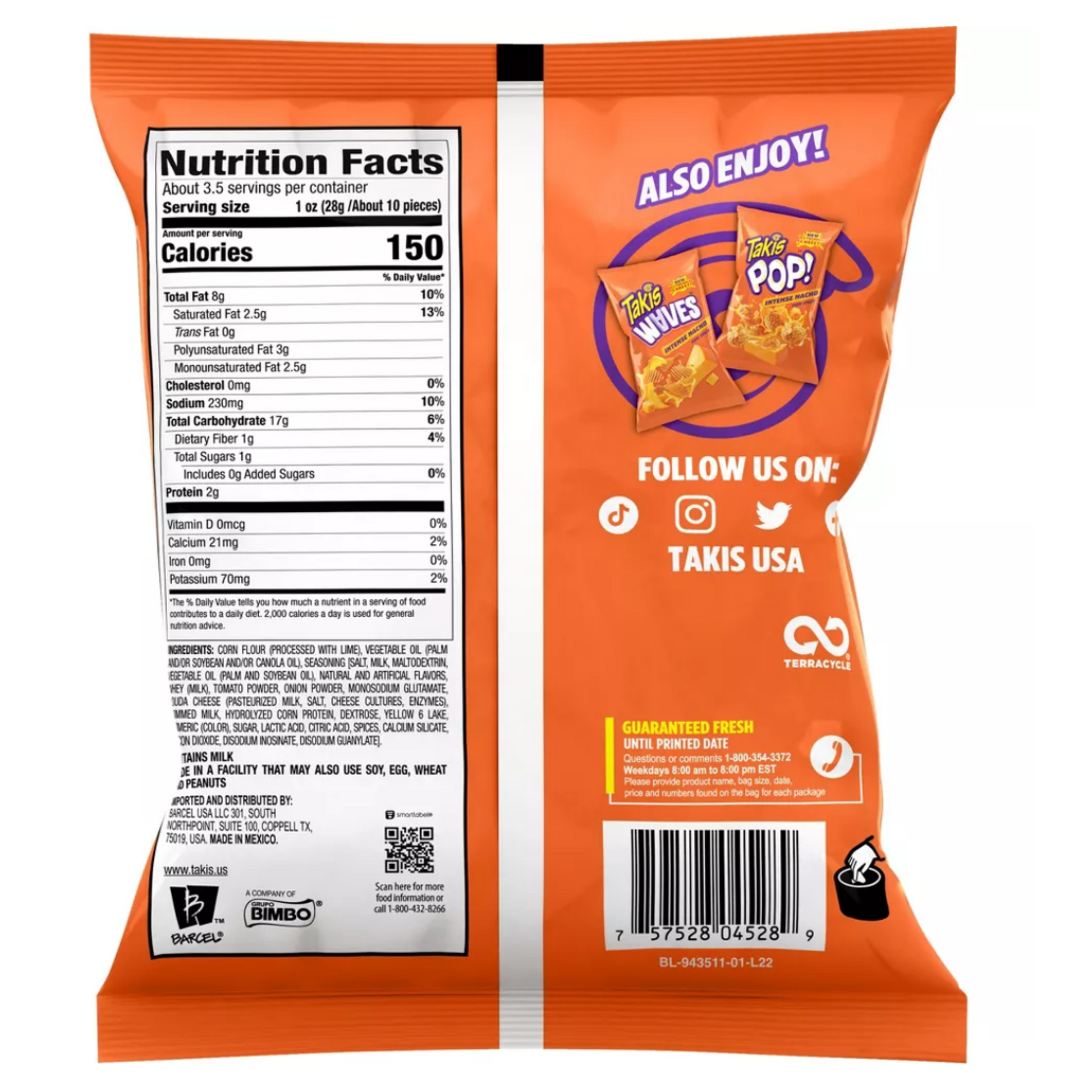 Takis Intense Nacho 3.25 oz