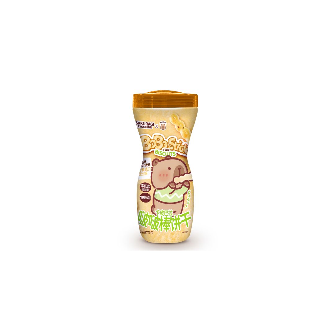Sakuragi Ryouhinn Capybara Bobo Stick Biscuits Sesame Flavor 110 g