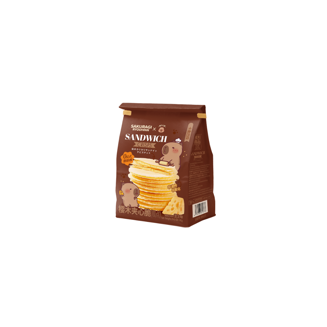 Sakuragi Ryouhinn Capybara Sandwich Crisps Cheese Flavor 100g