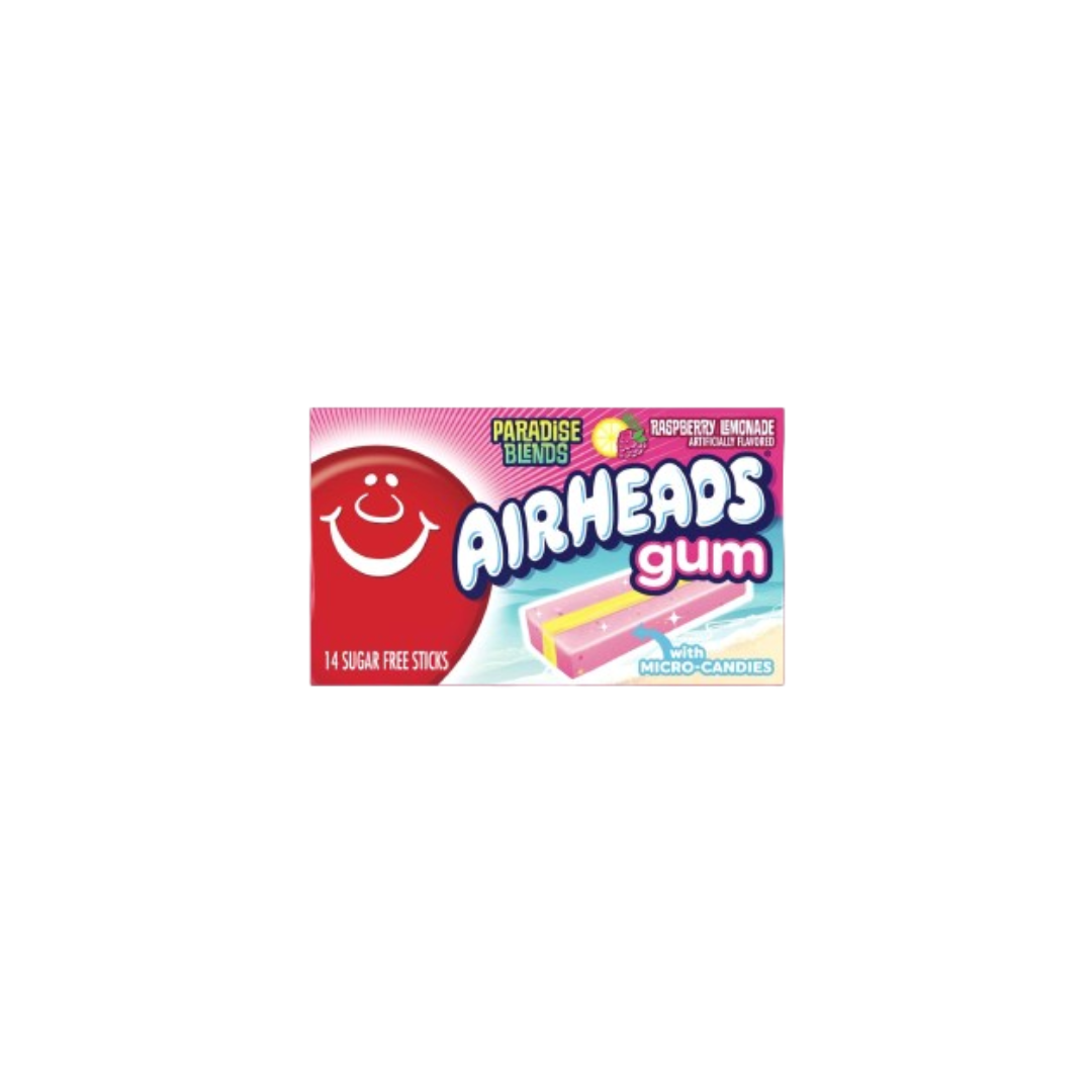 Airheads Gum Paradise Blends Raspberry Lemonade 14 Sticks