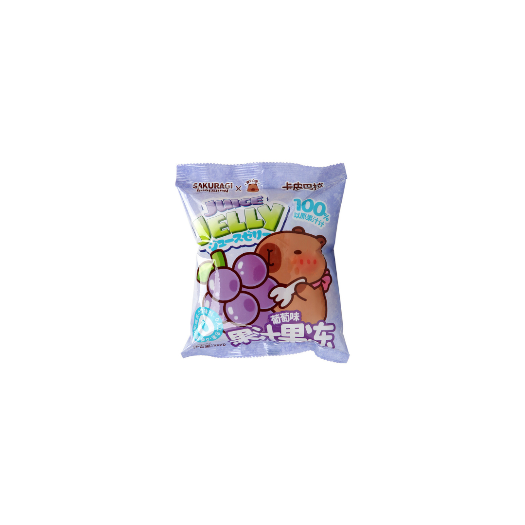 Sakuragi Ryouhinn Capybara Juice Jelly Grape Flavor 96g