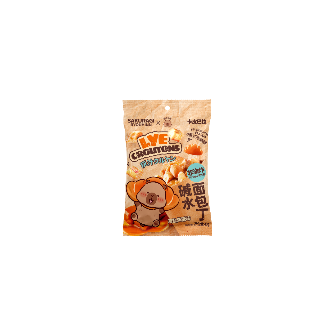 Sakuragi Ryouhinn Capybara Lye Croutons Sea Salt Caramel Flavor 40g