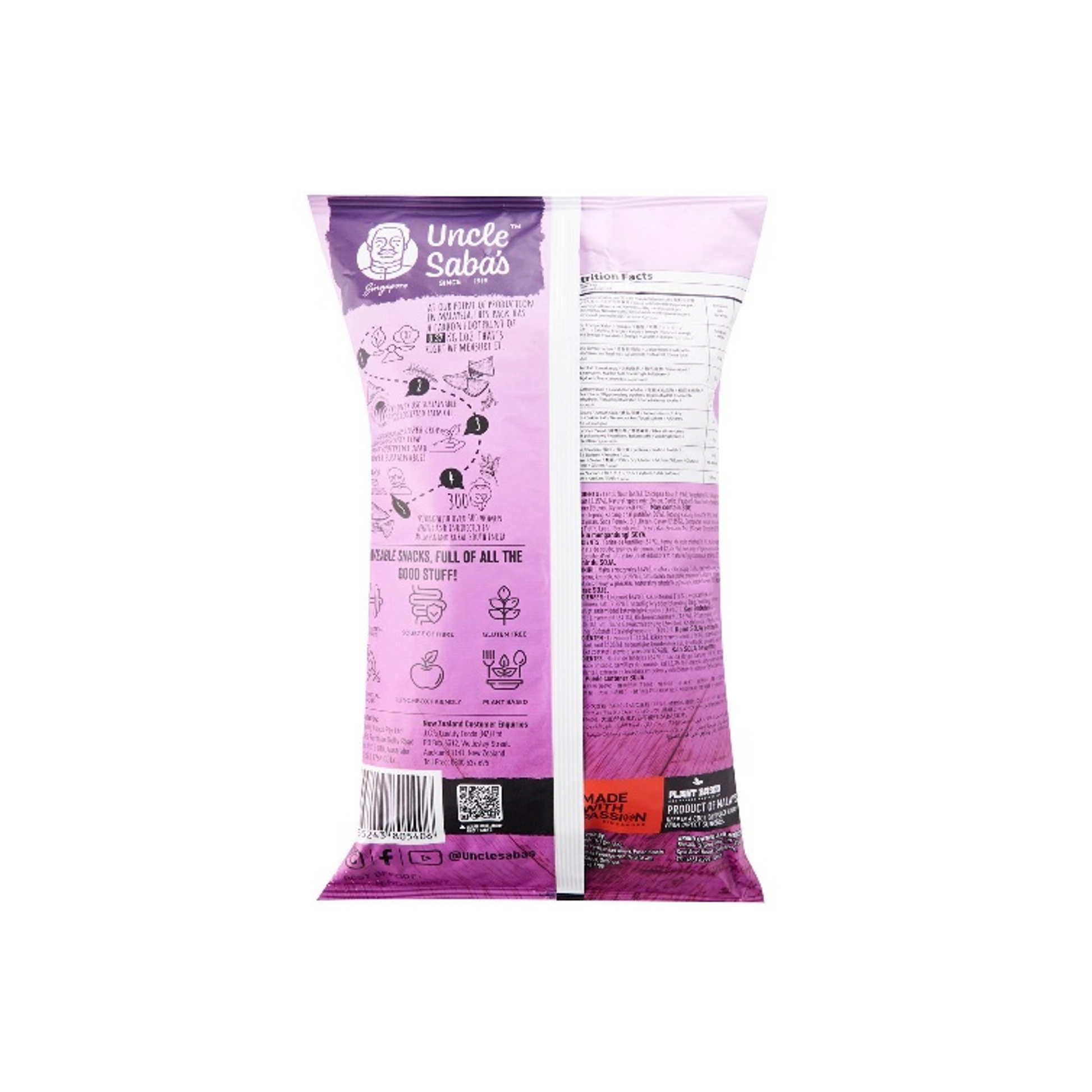 Uncle Saba’s Chickpea Nachos Sea Salt 115 g