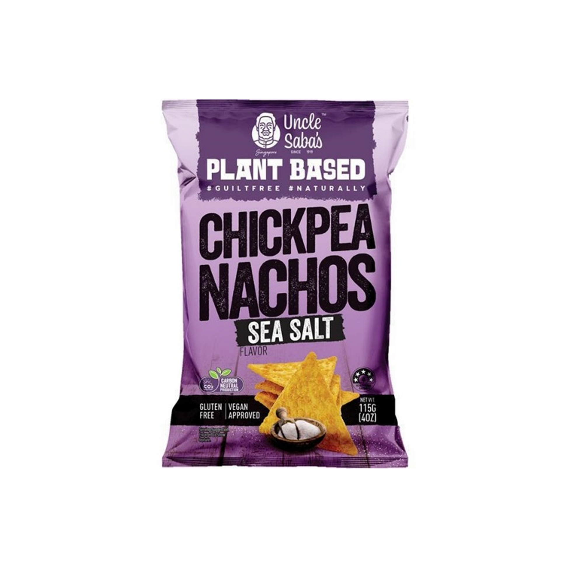 Uncle Saba’s Chickpea Nachos Sea Salt 115 g