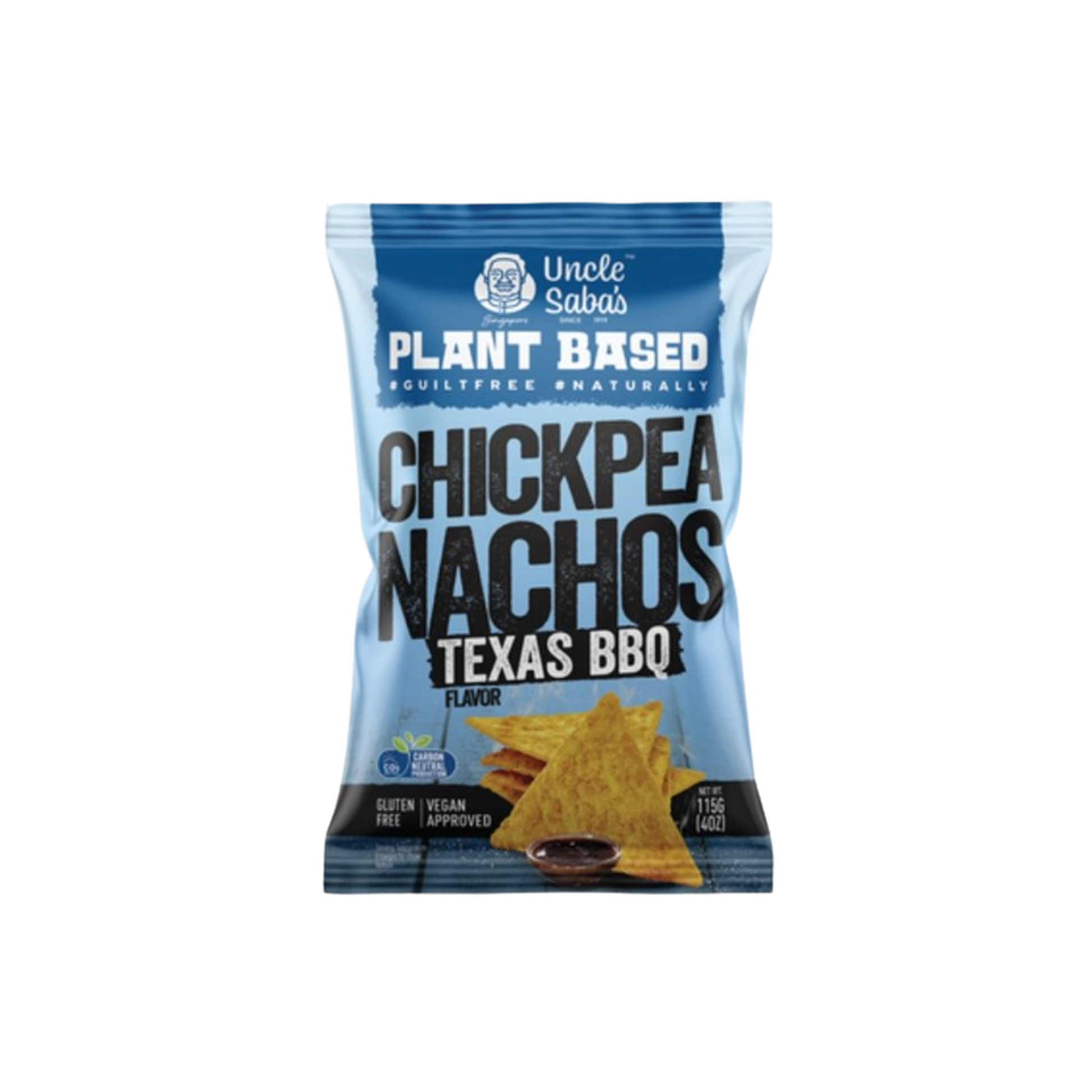 Uncle Saba’s Chickpea Nachos Texas BBQ 115 g