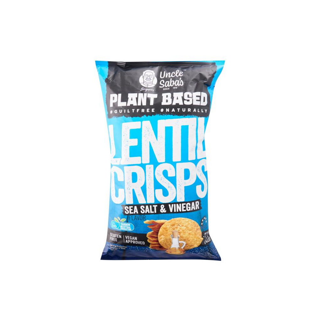 Uncle Saba’s Lentil Crisps Sea Salt & Vinegar 115 g