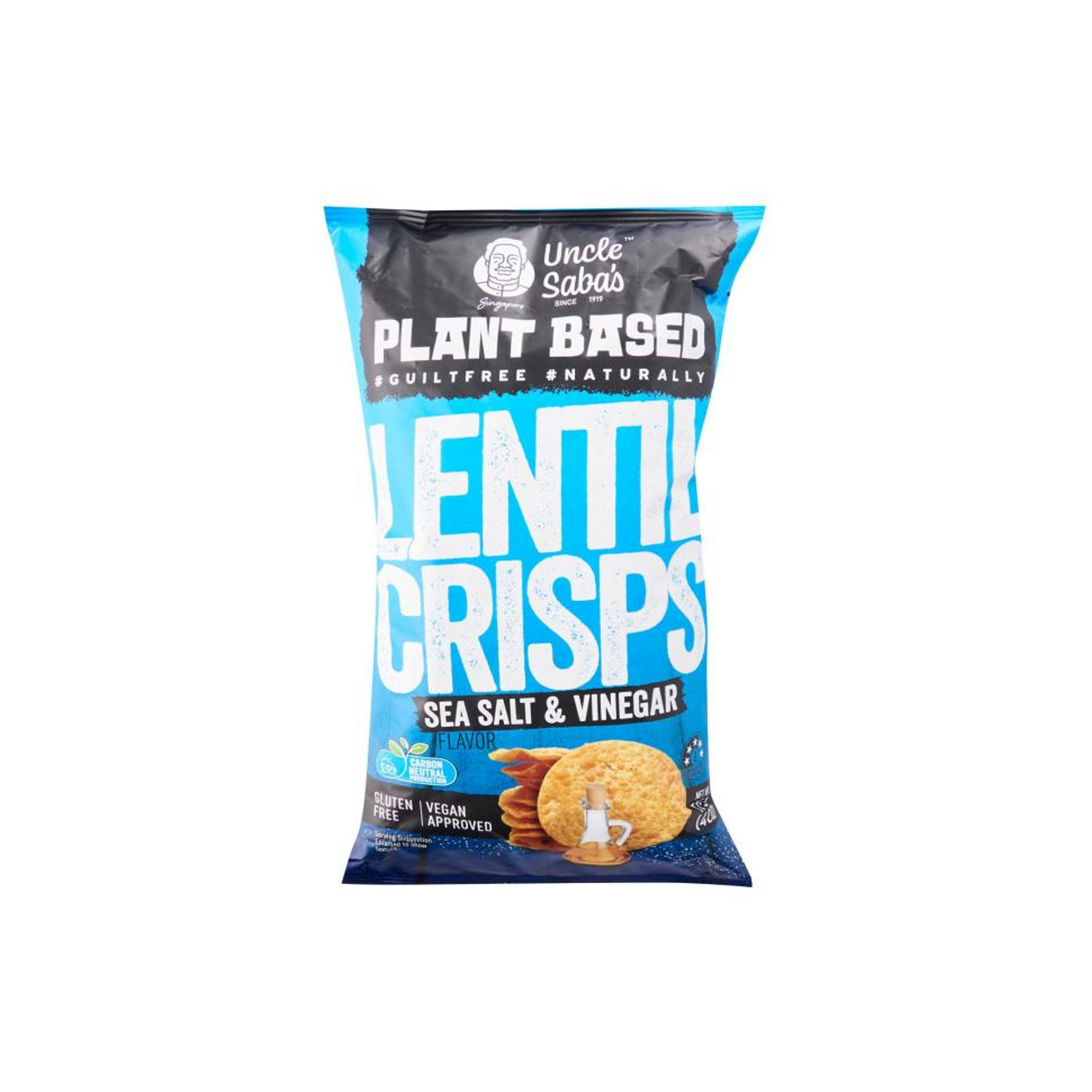 Uncle Saba’s Lentil Crisps Sea Salt & Vinegar 115 g