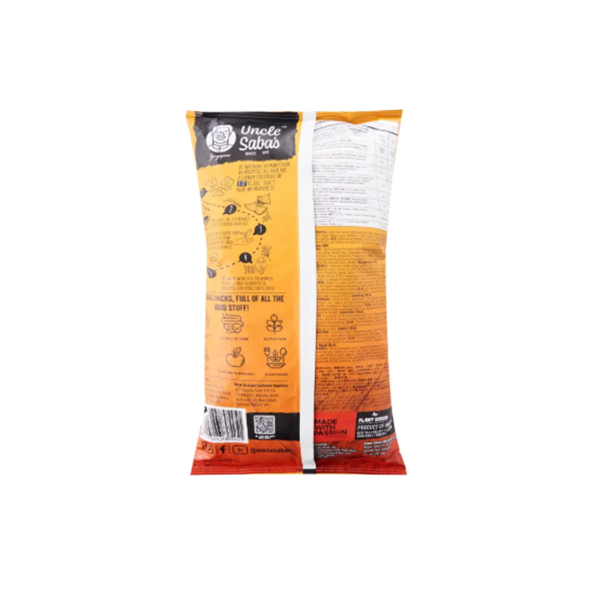Uncle Saba’s Lentil Crisps Spicy Sriracha 115 g
