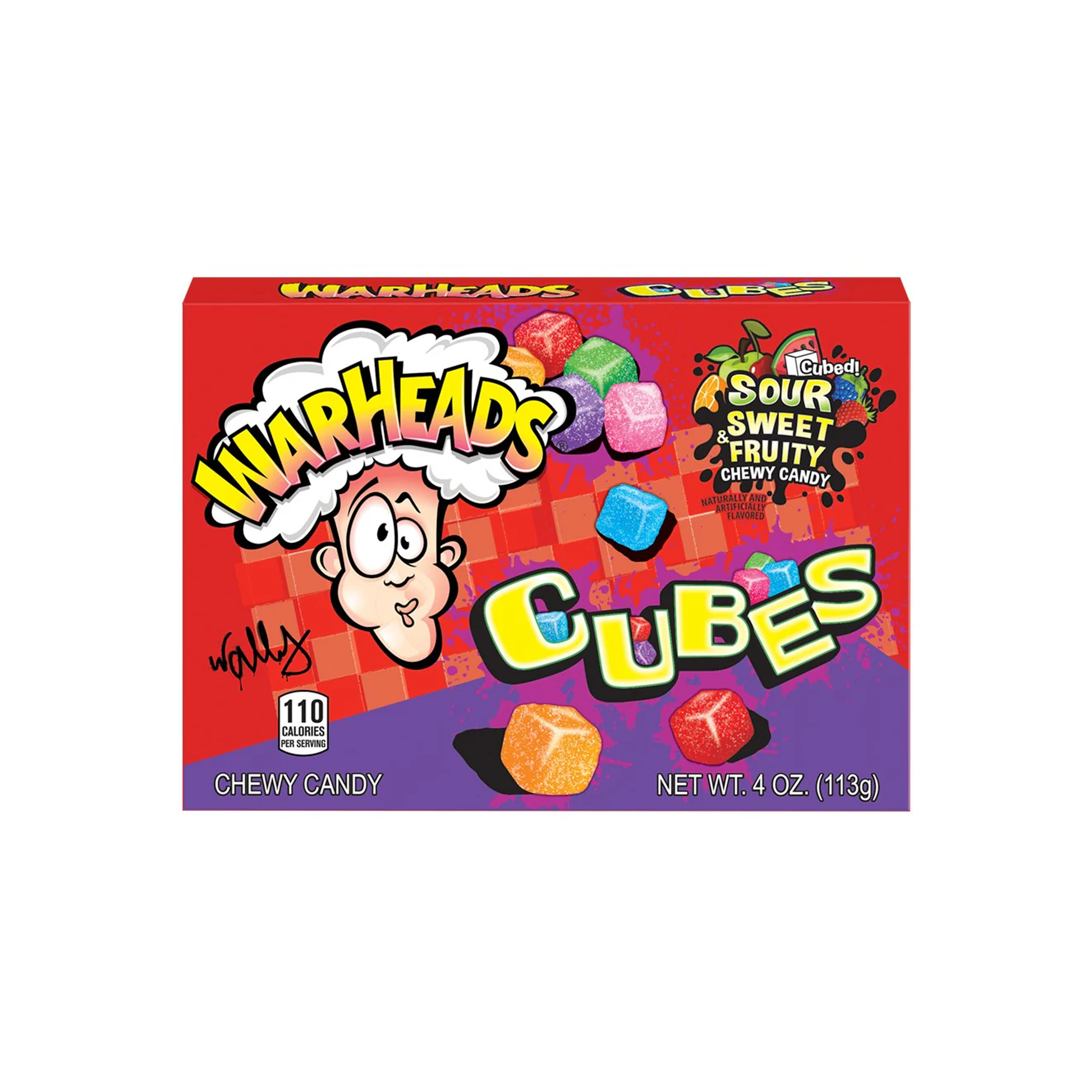 Warheads Sour Chewy Cubes Box 4 Oz