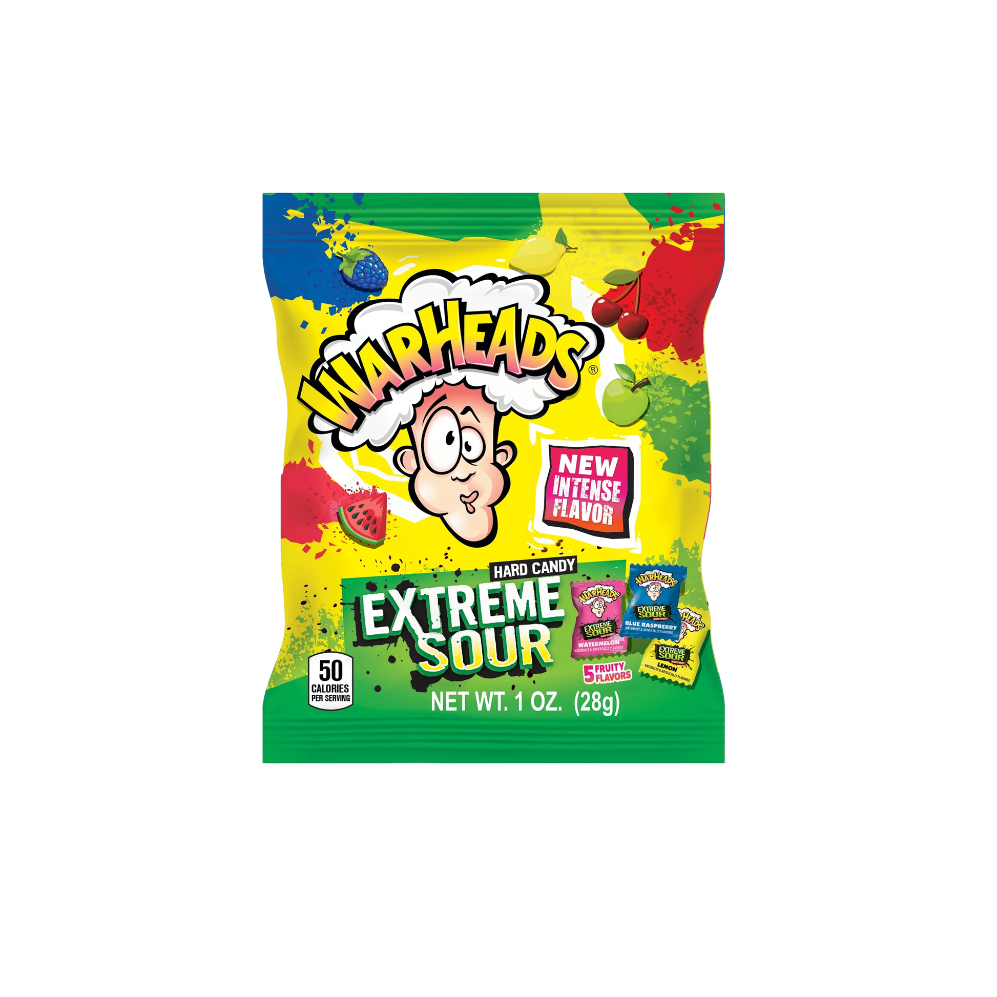 Warheads Extreme Sour Hard Candy 1 Oz