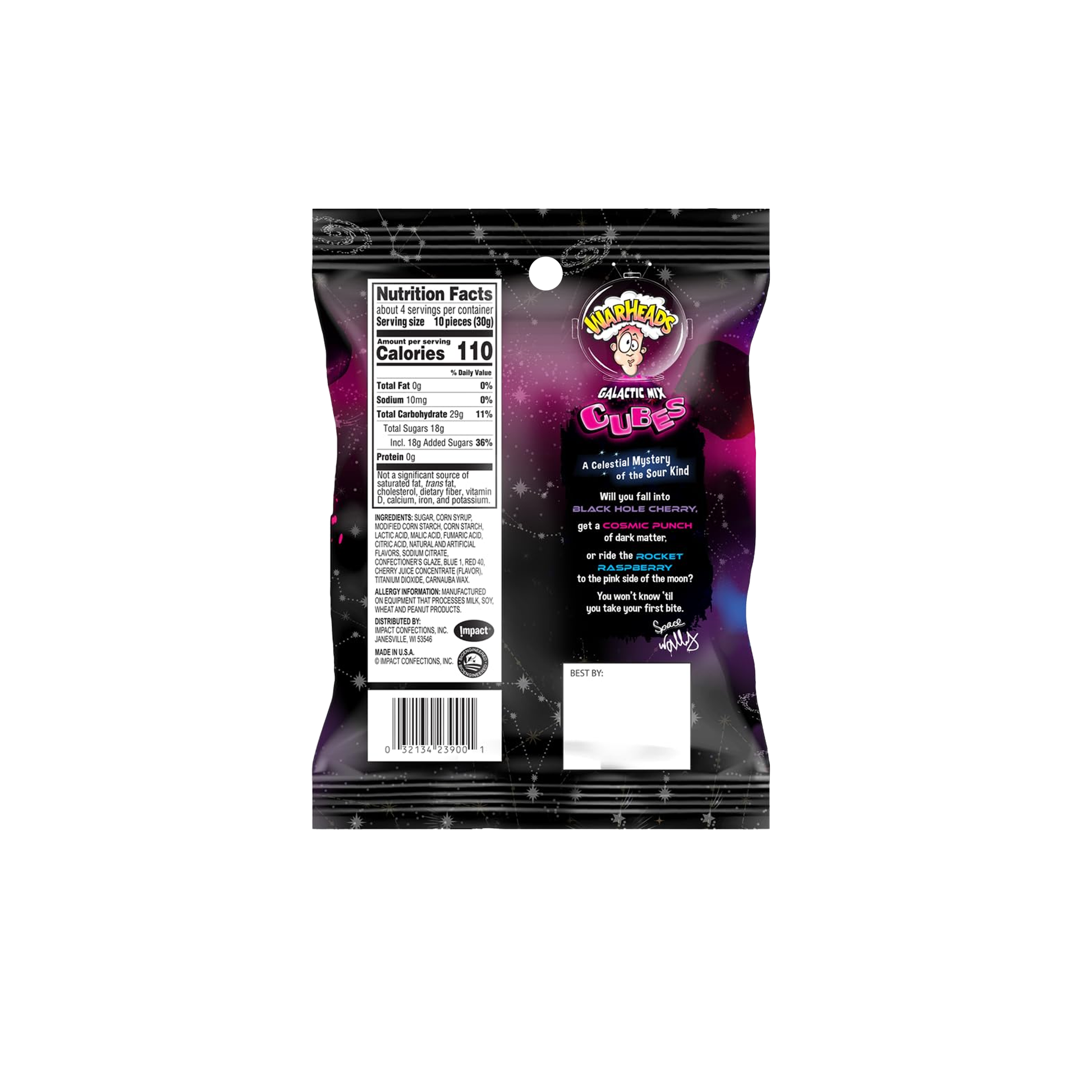 Warheads Galactic Cubes 3.5 Oz